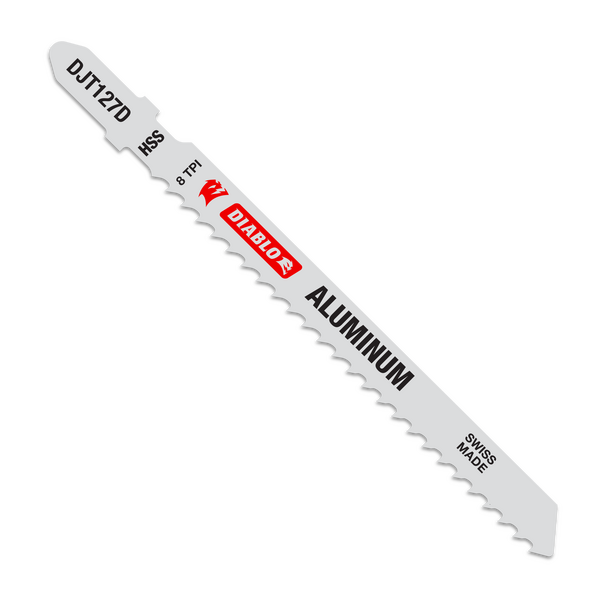 DJT127D5 Diablo 4" 8 TPI HSS Jig Saw Blades for Aluminum (5-pk)