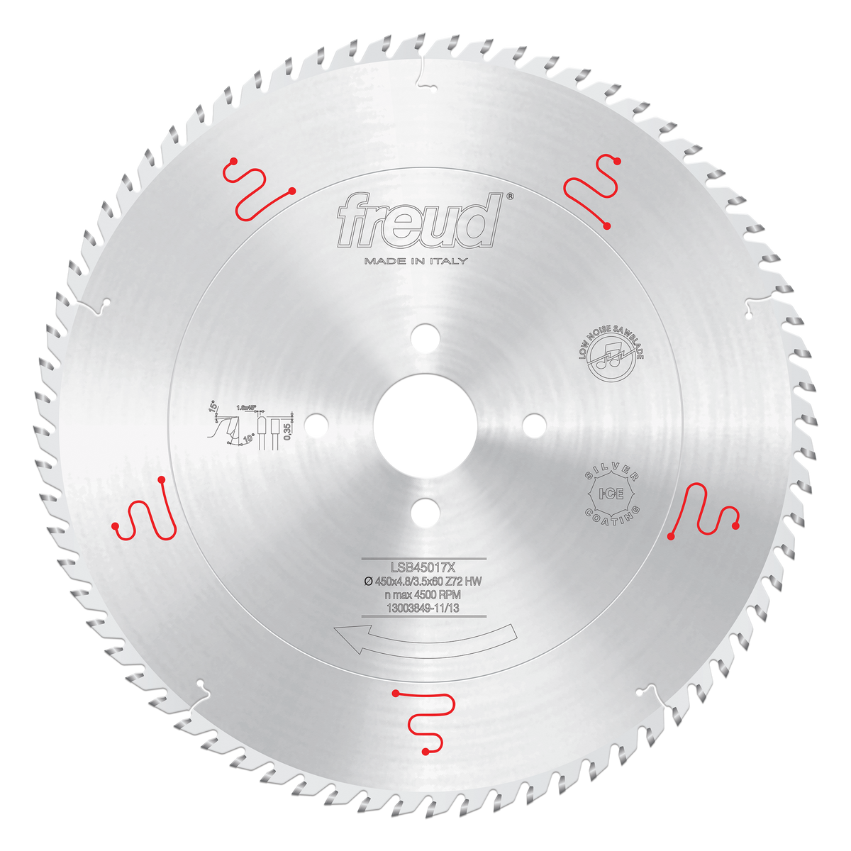 LSB45017X 450mm Panel Sizing blade for Horizontal Beam Saw (Extended Life)