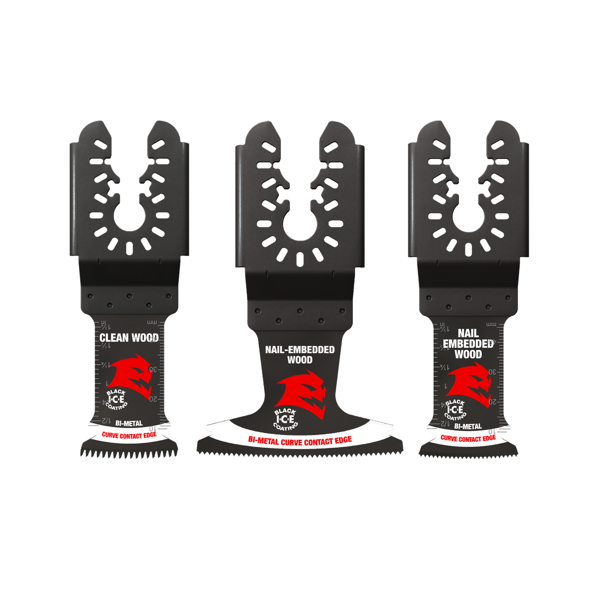 DOU3BVS Demo Demon™ Universal Fit Bi-Metal Oscillating Blade Set (3-pc )