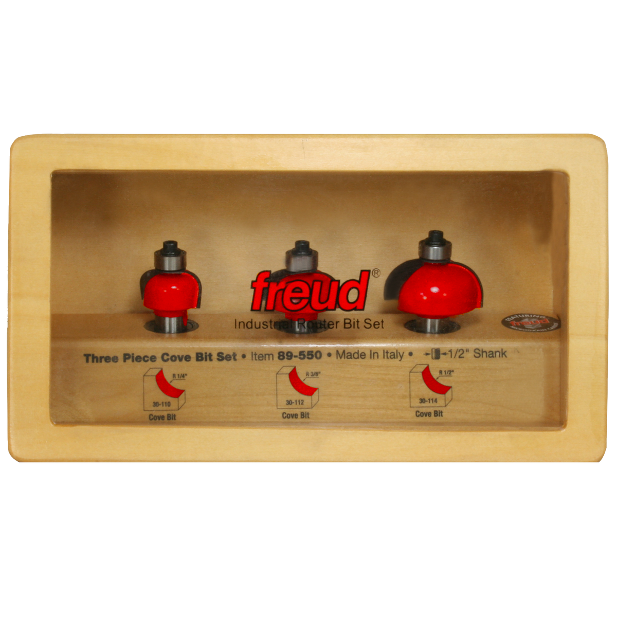89-550   3 Piece Cove Bit Sets