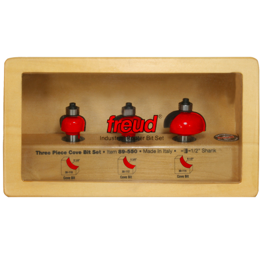 89-550   3 Piece Cove Bit Sets