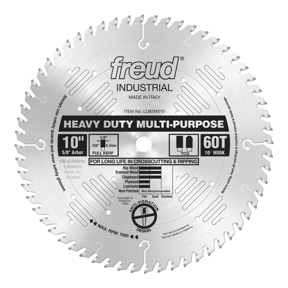 LU82M010 10" Heavy Duty Multi-Purpose Blade