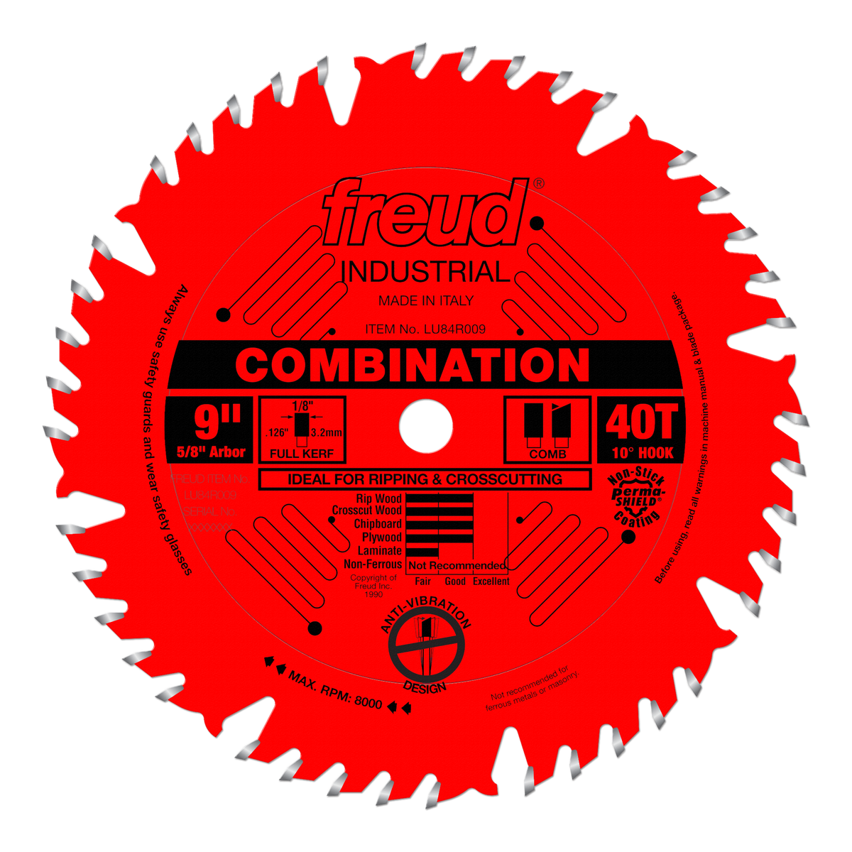 LU84R009   9" Combination Blade