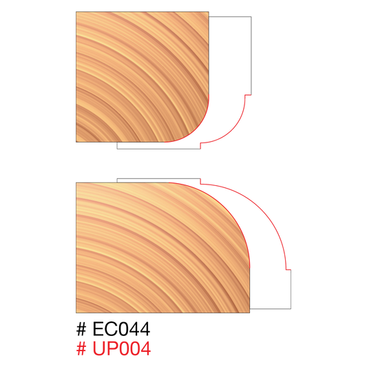 UP004-IC   Fixed Wing Combination Round Over Cutter